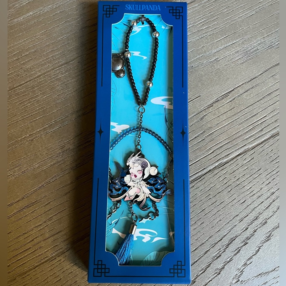 Pop Mart Skullpanda The Mirage Hanging Charm Beaded Pendant Chain Authentic NIB!